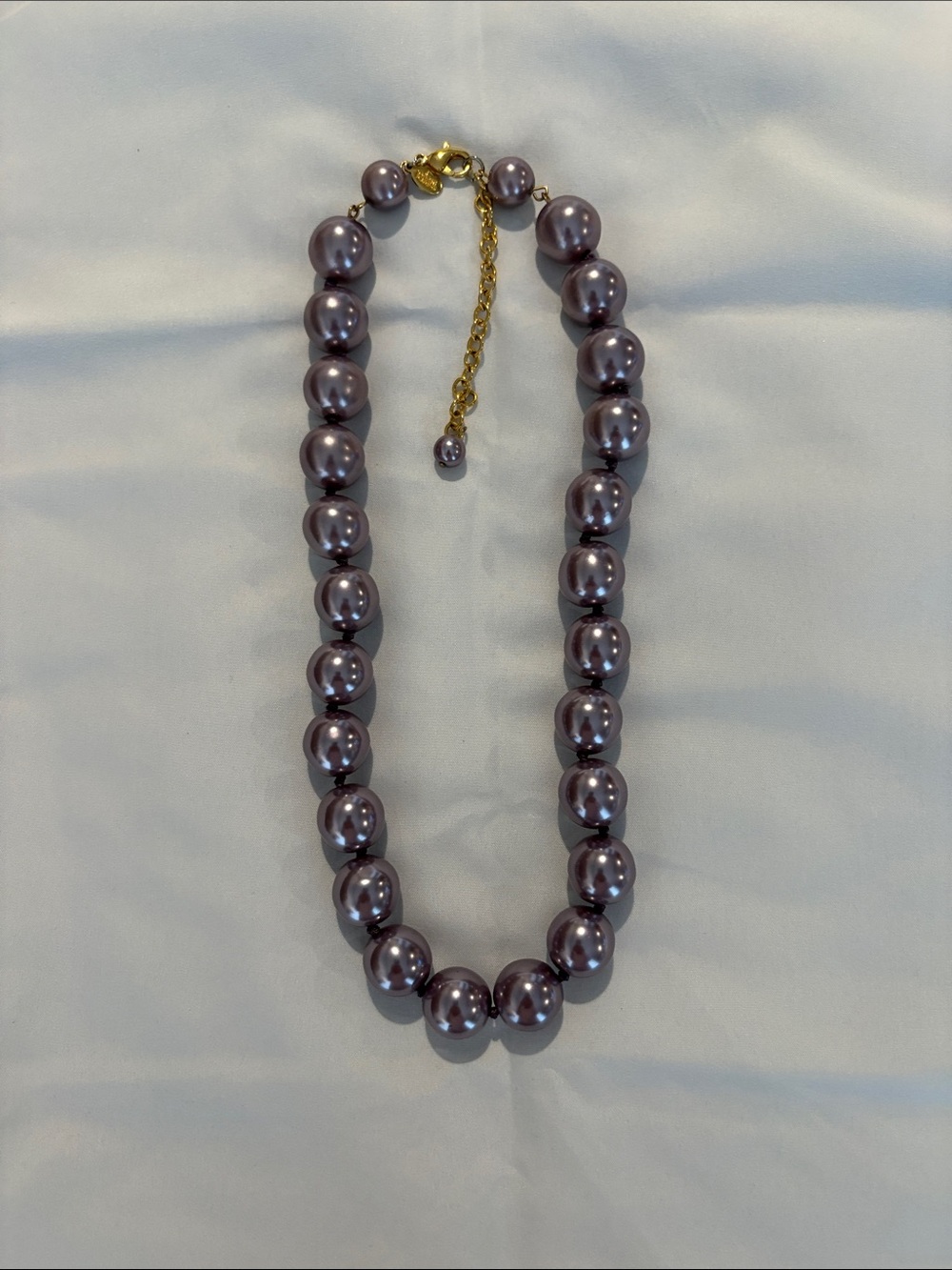 Joan Rivers Lavender Pearl Necklace with Gold-Tone Chain